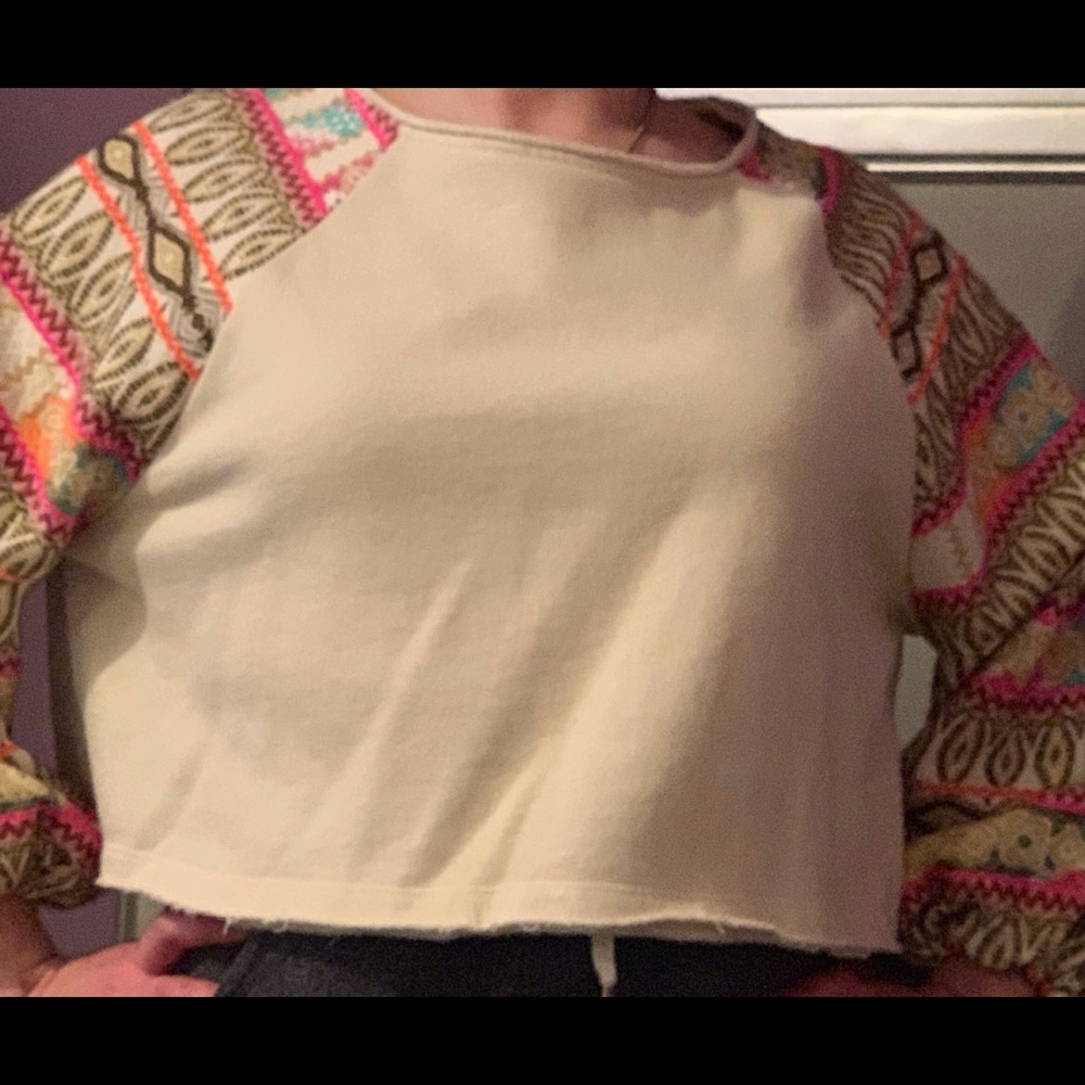 Free people cropped sweater